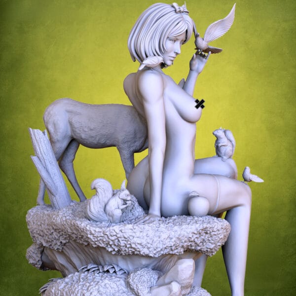 Blanche Neige – Sculpture Fan Art Érotique en Résine N°01