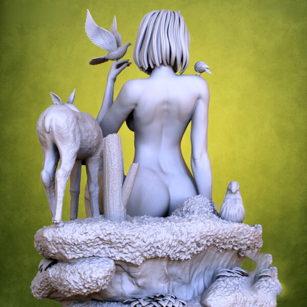 Blanche Neige – Sculpture Fan Art Érotique en Résine N°01