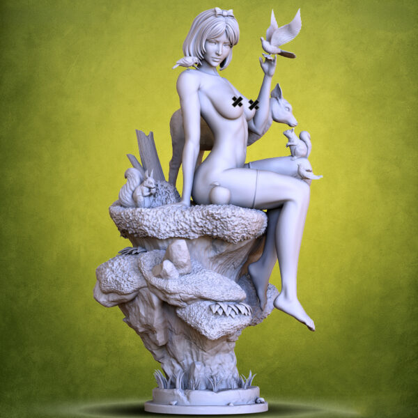 Blanche Neige – Sculpture Fan Art Érotique en Résine N°01